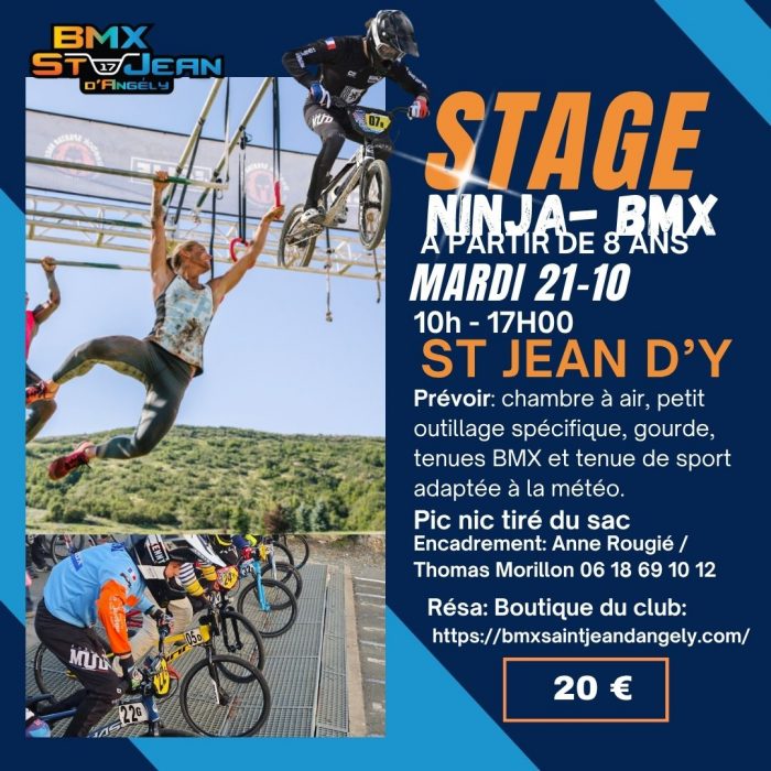 Stage Ninja-BMX Mardi 21 Octobre 2025