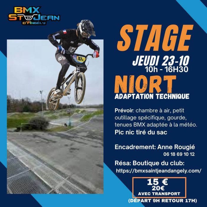 Stage piste de Niort Jeudi 23 Octobre 2025